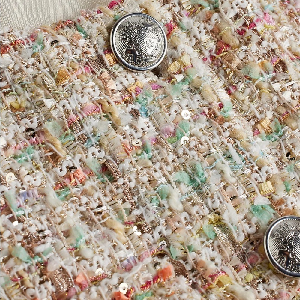 Express Multicolor Tweed Romper - image 6